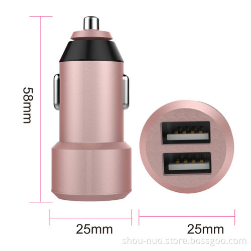 OEM brand Dual Usb Car Charger 5V 2.1A Usb,Portable Car Battery Charger,Dual Usb Charger adapter